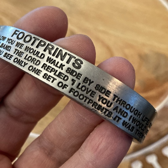 ❌donating soon❌ Footprints Cuff Bracelet - Picture 7 of 11